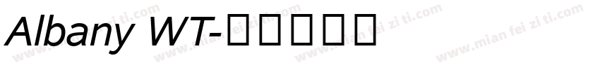 Albany WT字体转换